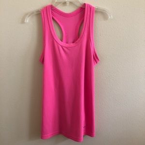 Hot pink, dri-fit Nike tank top